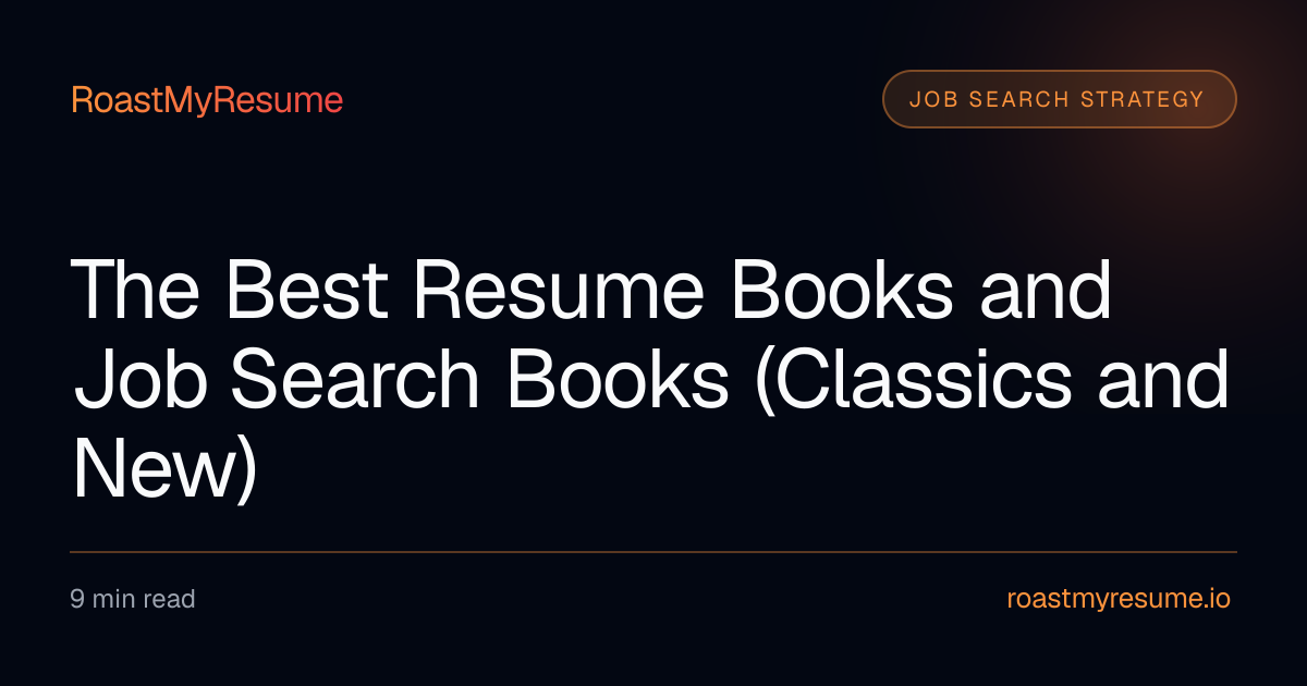 The Best Books on Resumes and Job Hunting (Classics and New Releases ...